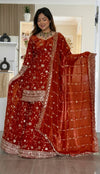 Radiant Elegance: The Festive Attire