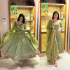 Radiant Beauty: Posing in Emerald Attire