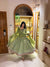 Radiant Beauty: Posing in Emerald Attire