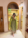 Radiant Beauty: Posing in Emerald Attire