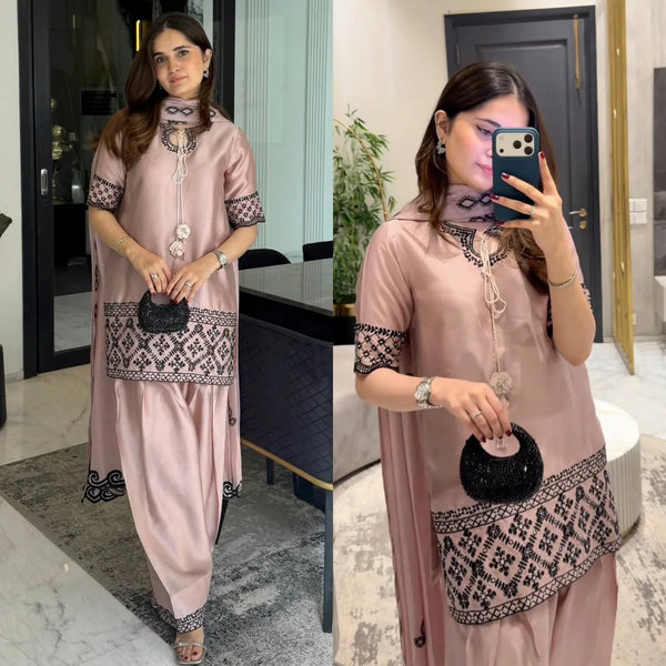 Graceful Attire: Embroidery Meets Modern Style