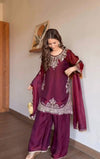 Majestic Maroon Attire Glamour in Garnet