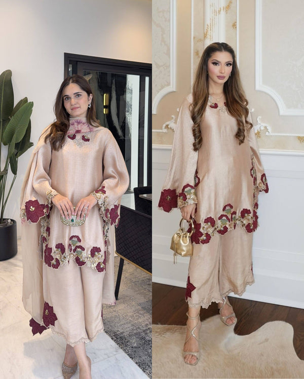 Elegant Blossom Silk Ensemble for Every Occasion
