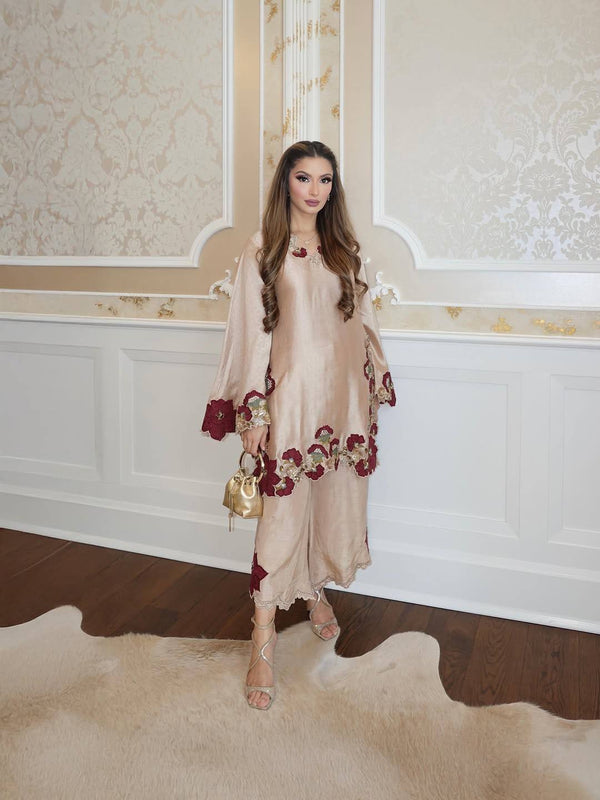 Elegant Blossom Silk Ensemble for Every Occasion