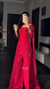 Chic Red Outfit for Eid Festivities