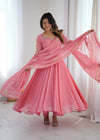 Designer Floor Length Anarkali Festive Wear Set