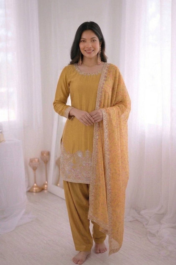 Elegant Grace in Yellow Hues