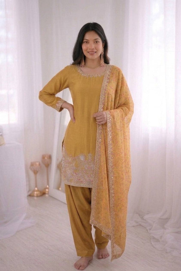 Elegant Grace in Yellow Hues