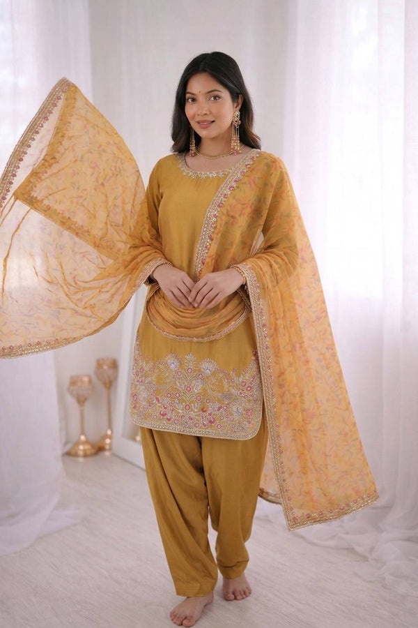 Elegant Grace in Yellow Hues
