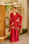 Radiant Elegance in Red and Gold