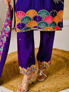 Elegance in Purple: A Cultural Embrace
