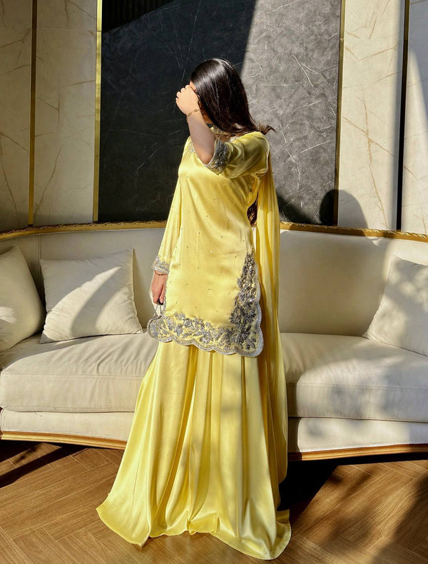 Radiant Elegance in Soft Yellow