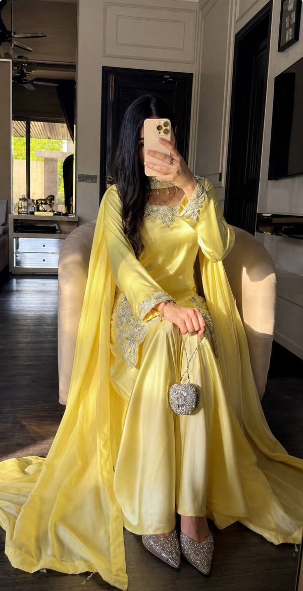 Radiant Elegance in Soft Yellow