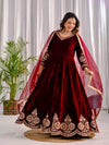 Timeless Beauty: Red and Black Attire