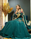 Regal Zari and Stone Embellished Hand work