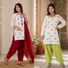 Premium Green Cotton Festive Suit Set