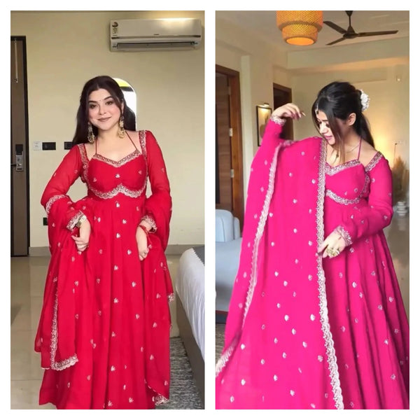 Graceful Presence in Stunning Attire