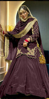 Regal Zari and Stone Embellished Hand work