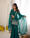 Elegant Suit with Gold Embroidery