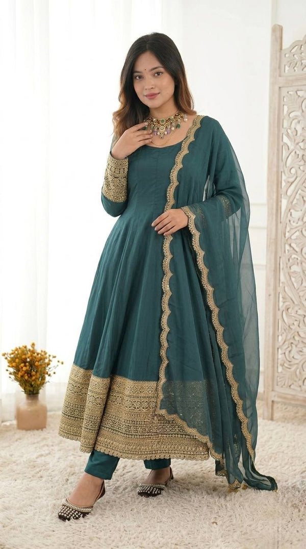 Exquisite Anarkali Suit with Intricate Embroidery