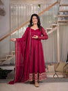 Elegant Embroidered Anarkali Dress Set