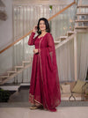 Elegant Embroidered Anarkali Dress Set