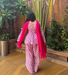 Pink Floral Printed Farshi Salwar Suit