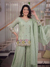 Graceful Green Ensemble for Modern Women