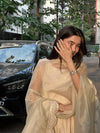 Whispers of Style: Walking in White Dress