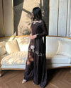 Graceful Attire with Floral Embellishments