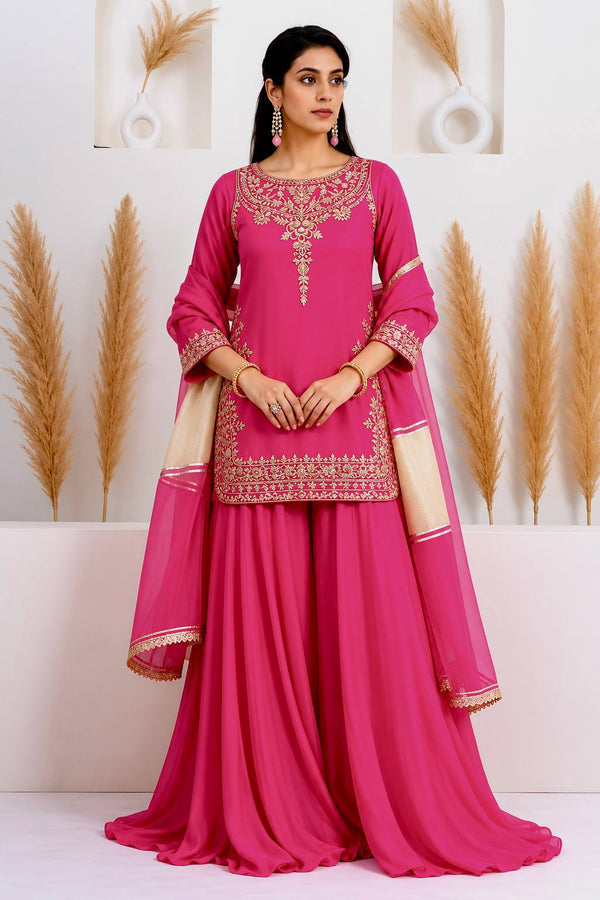Stylish Fusion of Yellow and Pink