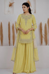 Stylish Fusion of Yellow and Pink