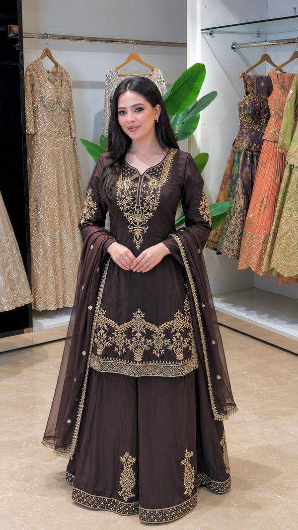 Fashion Forward Woman in Earthy Tones