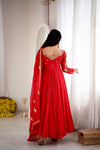 Designer Floor Length Anarkali Festive Wear Set