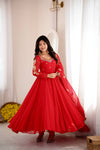 Designer Floor Length Anarkali Festive Wear Set
