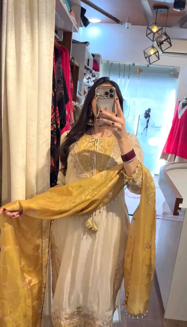 Premium Embroidered Traditional Pakistani Suit For Women