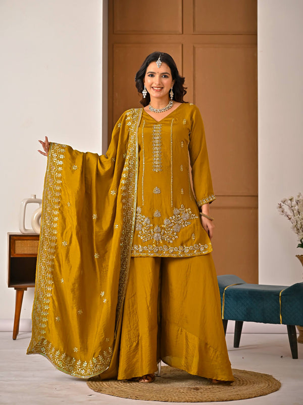 Chic Mustard Ensemble for Modern Women