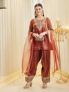 Fashionable Outfit with Bold Dupatta