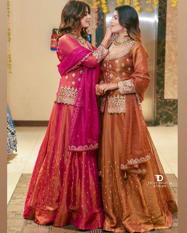 Royal Festive Lehenga Choli Pair with Handcrafted Detailing