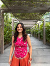 Capturing Joy in Vibrant Orange Attire