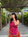 Capturing Joy in Vibrant Orange Attire