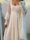 Radiant Reflections: The White Dress Selfie