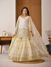 Radiant Charm: White and Gold Ensemble