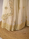 Radiant Charm: White and Gold Ensemble