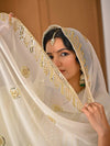 Radiant Charm: White and Gold Ensemble