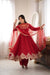 Graceful Red Anarkali Suit for Modern Elegance