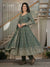 Elegant Green Embroidered Anarkali Ensemble