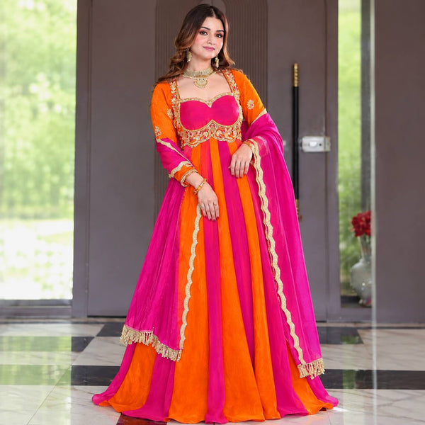 Elegant Duality of Colorful Dresses