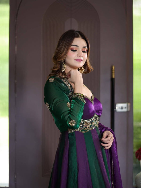 Elegant Duality of Colorful Dresses