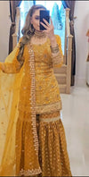 Golden Glow: A Woman's Poised Presence